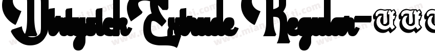 DirtysickExtrude Regular字体转换